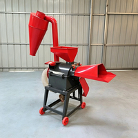Nouvelle Hacheuse de Fourrage et Broyeur à Double Usage pour Aliments Animaux, pour Maïs Sec et Humide, Soja, Paille, Herbe, Céréales, Automatique, à Moteur Agricole