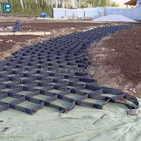 Stabilisateur de sol en plastique HDPE Geocell pour la construction d'autoroutes/en plastique Geocell Gravier Béton Herbe Pavés Grille en nid d'abeille