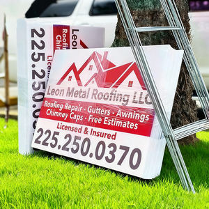 لافتات بلاستيكية مضلعة مخصصة 18x24 مفتوحة لوحة ترحيب لساحة الأعمال لافتات ساحة 18x24 مع حصص h - Product Image 4