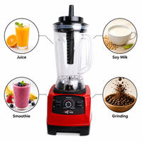 Mixeur Électrique 1800W avec Moteur en Cuivre Pur, 4L, pour Smoothies, Lait de Soja et Jus de Fruits, Idéal pour la Cuisine Domestique