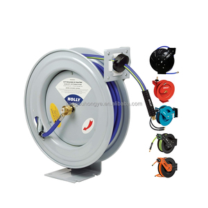 Hot 15-M 50ft <strong>Auto</strong> Retractable <strong>Air</strong> <strong>Hose</strong> Reel All Steel Case Water <strong>Hose</strong> Automatic Rewind Self Stop Shop Garage Wall Mount ADJ Arm - Product Image 1