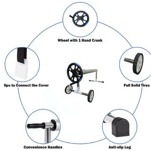 JINDE Nuovo Stile Fornitura di Fabbrica all'Ingrosso Avvolgitore per Copertura Piscina Accessori per Piscina Carrello Avvolgitore per Copertura Piscina - Product Image 6