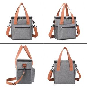 Bolsa Térmica para Almuerzo con Logotipo Personalizado, Reutilizable, Impermeable, de Oxford, para Entrega de Comida, Portátil, para Mujer - Product Image 5