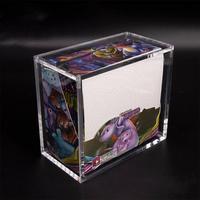 Nouveauté : Boîtier en acrylique moderne sur mesure avec logo, pour ETB et Booster Box, avec couvercle magnétique, écologique et facile à assembler