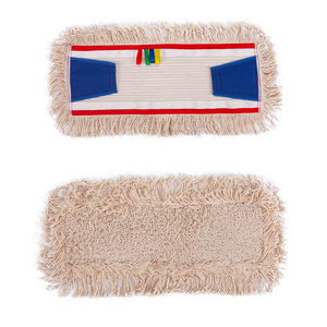 Fabricant de serpillière plate à touffeter en <span class=keywords><strong>polyester</strong></span> et coton mélangé pour le nettoyage des hôtels, recharge de serpillière humide en microfibres avec poche - Product Image 1