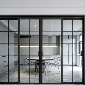 Puertas Corredizas Abatibles <span class=keywords><strong>de</strong></span> Aluminio, Puerta Francesa para Hoteles, Villas, Apartamentos, Sótanos, Entrada Exterior, <span class=keywords><strong>Balcones</strong></span>, para Baño Interior - Product Image 1