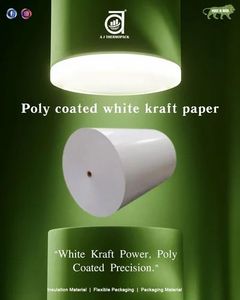 กระดาษคราฟท์เคลือบโพลี | ทนทานกระดาษกันน้ำและฉีกขาดสำหรับบรรจุภัณฑ์ถุงห่ออาหารและใช้ในอุตสาหกรรม - Product Image 2