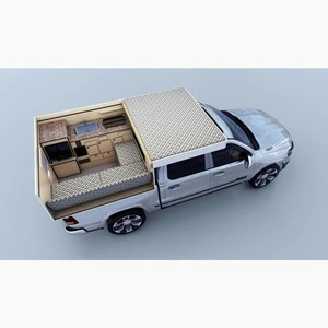 F150トラックキャンピングカートッパーオーバーランドポップアップPVCミニテントオフロードスライド5フィートRVトレーラー4x4日よけ市場アルミニウムカスタマイズ - Product Image 4