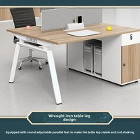 Ensemble de chaises de bureau modernes en PVC, ignifuges, pour usage commercial et bureautique, postes de travail élégants avec écran de séparation pour ordinateur