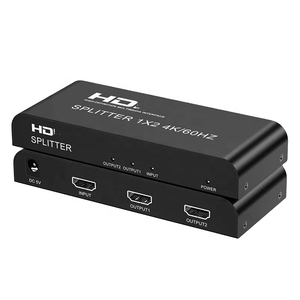 ตัวแยก2.0 HDTV 2ออก <span class=keywords><strong>HDCP</strong></span> <span class=keywords><strong>2.2</strong></span> 4K 60Hz 1080P Full HD HDR แยก HD-MI 1X2สำหรับจอคู่จอแสดงผลแบบขยาย - Product Image 2