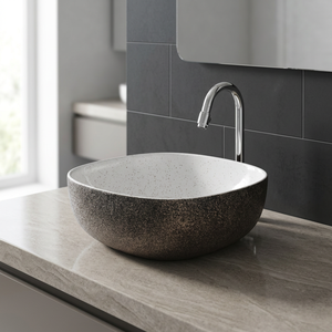 Évier de cuisine en céramique rectangulaire à poser, lavabo décoratif en céramique avec motif floral, articles sanitaires décoratifs d'Inde - Product Image 6