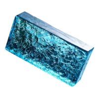 Briques de verre colorées transparentes solides de haute qualité, blocs de verre décoratifs, pour chambre à coucher, salon, cuisine, hôtel, hall