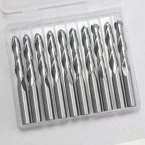 Juego de 10 fresas de carburo de 2 filos con punta esférica para tallado de madera CNC, juego de herramientas de fresado de extremo esférico - Product Image 4