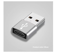 Adaptor Konverter USB C Female ke USB A Male dari Aluminium Alloy Baru dengan Perlindungan OTP untuk Penggunaan Ponsel