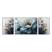 Tableau mural moderne abstrait en toile imprimée, 3 pièces, paysage floral, décoration murale pour salon, peinture décorative nature morte