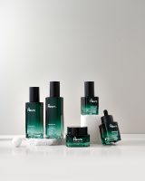 Ensemble de flacons carrés pour soins de la peau 120ml 100ml 40ml 50g Vaporisateur cosmétique Pompe en verre Bouchon à vis compte-gouttes Flacon pour crème pour le visage Lotion