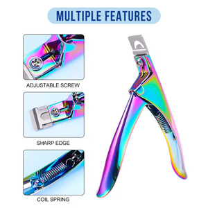 <b>U</b> Shaped <b>Nail</b> Tip Cutter Stainless Steel Manicure Scissors for False <b>Nail</b> Extension French Style Cutting - Product Image 4