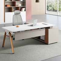 Table de Dessin Moderne de Luxe en Bois Massif avec Tiroir de Rangement Écologique et Garantie de 5 Ans pour Bureau à Domicile et PDG