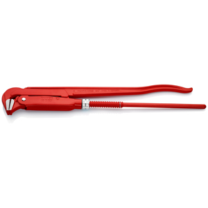 Clé à tuyaux KNIPEX 83 10 020 avec mâchoires à 90 degrés, rouge, thermolaquée, 560 mm - Product Image 1
