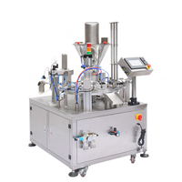 Machine de remplissage et de scellage de gobelets en plastique à tartiner le chocolat liquide rotatif automatique