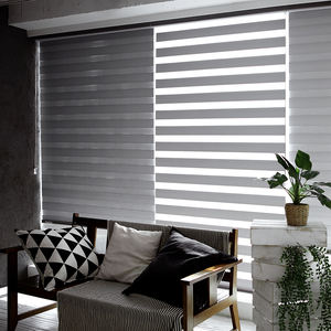 Stores occultants automatiques motorisés Louis Custom Zebra, stores enrouleurs de style coréen, rideaux modernes filtrant la lumière - Product Image 2