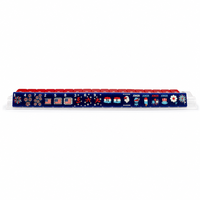 Ensemble de Mahjong de Luxe Moderne American National Elements, 160 Tuiles Géantes de 1,42 pouces, en Acrylique Double Couche, Prêt à Jouer