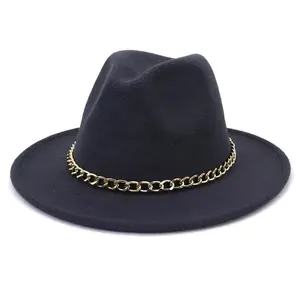 Однотонная дизайнерская джазовая шляпа унисекс в британском стиле, фетровая шляпа с широкими полями из искусственной шерсти, красные шляпы федоры