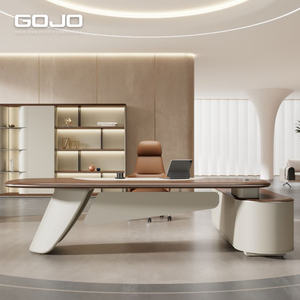 Wholesale Custom Modern Luxury Solid Wood L-Shape Office <strong>Desk</strong> Durable Modular Boss Director's <strong>Corner</strong> Manager's Table - Product Image 1