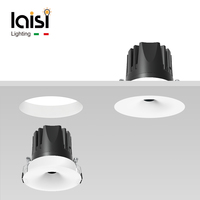 Spot LED encastré DIAFANO Pinhole GYPSUM 7W/12W en aluminium anti-éblouissement profond pour projets hôteliers avec prise en charge DALI