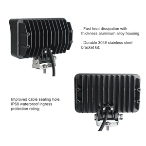 Vente en gros <span class=keywords><strong>de</strong></span> <span class=keywords><strong>feux</strong></span> <span class=keywords><strong>de</strong></span> route pour tracteur agricole 6 "45W Nouveau projecteur <span class=keywords><strong>rectangulaire</strong></span> <span class=keywords><strong>de</strong></span> travail à LED - Product Image 2