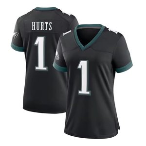 Groothandel Dames- en Kinder Philadelphia 26 Saquon Barkley 1 Jalen Hurts 33 DeJean American Football Shirts Gestikte Shirts - Product Image 5