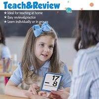 Cartes flash de mathématiques pour l'apprentissage précoce des enfants de 3 à 6 ans, reconnaissance des nombres et compétences en comptage, paquet en carton