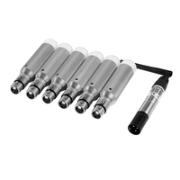 Dmx512 dmx dj 2.4g receptor sem fio, bateria embutida & 1 transmissor, controle de iluminação de palco