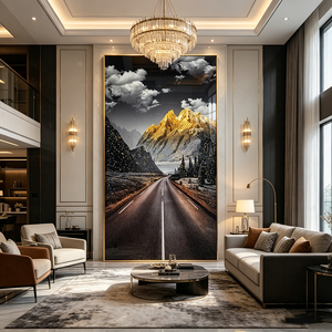 <span class=keywords><strong>Pintura</strong></span> <span class=keywords><strong>de</strong></span> Porcelana con Paisaje <span class=keywords><strong>de</strong></span> <span class=keywords><strong>Montaña</strong></span> Dorada, Arte <span class=keywords><strong>de</strong></span> Pared <span class=keywords><strong>de</strong></span> Lujo con LED para Decoración del Hogar, <span class=keywords><strong>Pintura</strong></span> para Entrada, Venta al Por Mayor <span class=keywords><strong>de</strong></span> Fábrica - Product Image 6