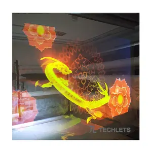 Holographic Gauze Projection In The Air For 3D Display Hologram Screen 360 Degree Virtual Show