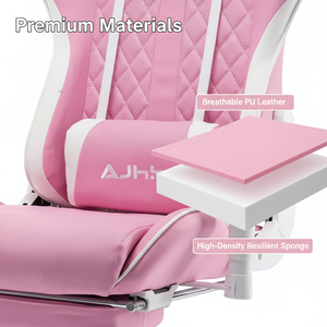 Silla Gamer de Diseño Más Reciente 2025, Silla de Juego Ajustable en Altura, Modelo 5934 Rosa, Silla Gamer para Computadora 5934 5934 Rosa - Product Image 2