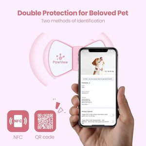 PawView, оптовая продажа, силиконовая бирка NFC, смарт-Код QR, бирка для домашних животных, индивидуальная бирка для собак - Product Image 3