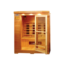 Sauna infrarouge lointain en carbone pour intérieur, en bois, pour salon de beauté et centre de réadaptation