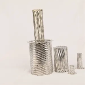 Factory Custom Stainless Steel Perforated Basket Filter Perforated Oil Well Screen