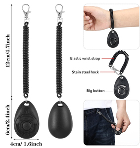 <span class=keywords><strong>Clicker</strong></span> de entrenamiento de mascotas, duradero, ligero, fácil de usar, para gatos, cachorros, perros, entrenamiento de perros, <span class=keywords><strong>Clicker</strong></span> con correa para la muñeca - Product Image 6