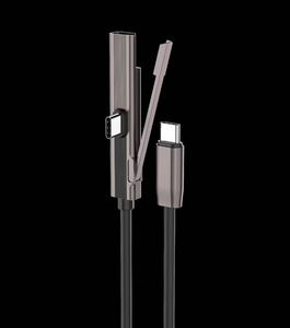 Custom Mold Zinc Alloy+48 Strand Nylon Braided+E-Marker Chip+240W Fast Charging Cable with <b>Stand</b> for Phone Tablet <b>PC</b> Charge - Product Image 2