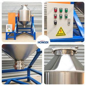 Mezclador de Polvo de Doble Cono de 500L, Mezcladora Industrial de Gránulos con Estructura de Soporte de Acero al Carbono - Product Image 5