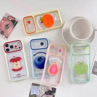 DIY Aanpasbare hoes voor iPhone 18 17 Pro Max met kralenarmband, achterplaat, schokbestendig, fruit stickers, beschermhoes