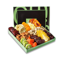 Boîte d'emballage cadeau en papier kraft écologique personnalisée, imprimée, jetable, pour fruits secs, noyaux et noix, vente en gros à prix réduit