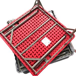 Muebles plegables portátiles de plástico HDPE, máquina de moldeado por soplado para el hogar, café, <span class=keywords><strong>camping</strong></span>, picnic, boda, Color Rojo - Product Image 6