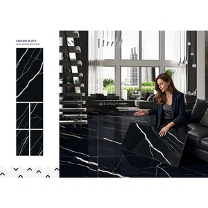 Azulejos de Porcelana Cerámica Athena con Aspecto de Madera Negra, 600x1200mm, Mate, para Pisos y Paredes de Hoteles y Villas - Product Image 5