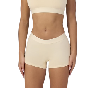 <b>Custom</b> Logo Women's Bamboo Viscose Period <b>Boxer</b> Shorts High Absorbency Mid-Rise Leakproof Overnight Briefs - Product Image 1