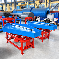 Table vibrante Gemini à double pont avec course réglable et plateau en fibre de verre pour la concentration de minerai d'or