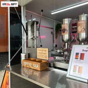 DOT CE Certified Square Ice Cream Cart Fully Equipped With Soft Serve Machine For Dessert Street <b>Concession</b> <b>Trailer</b> - Product Image 6