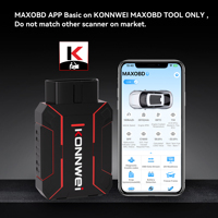 Herramienta alternativa original KONNWEI MAXOBD para concesionario Bluetooth 5,2 OBD2, escáner con diagnóstico de transmisión ABS SRS